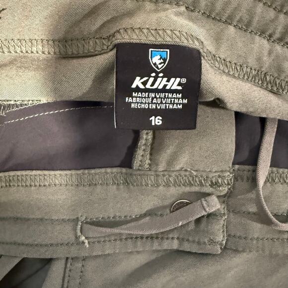 Kuhl Women's Trekr Kapri Pants Hike Trail Outdoor Crop Cargo Grey 16 Capri - Picture 3 of 8